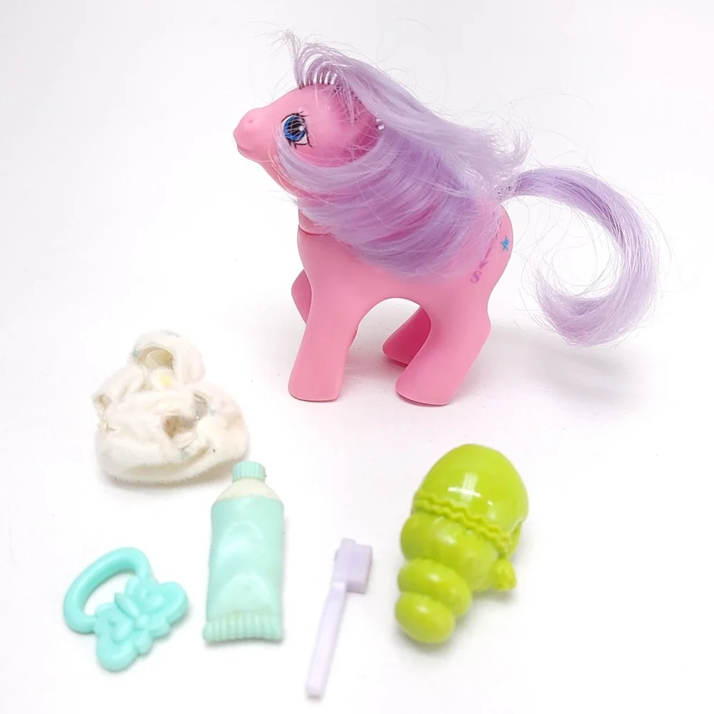 Vintage 1987 Hasbro‎ My Little Pony G1 Baby North Star Pegasus Pink First Tooth